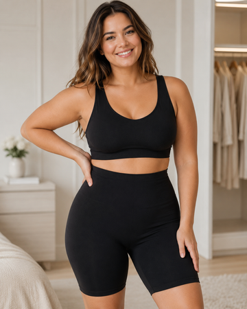 TailleFit™ — Shorty gainant ventre plat