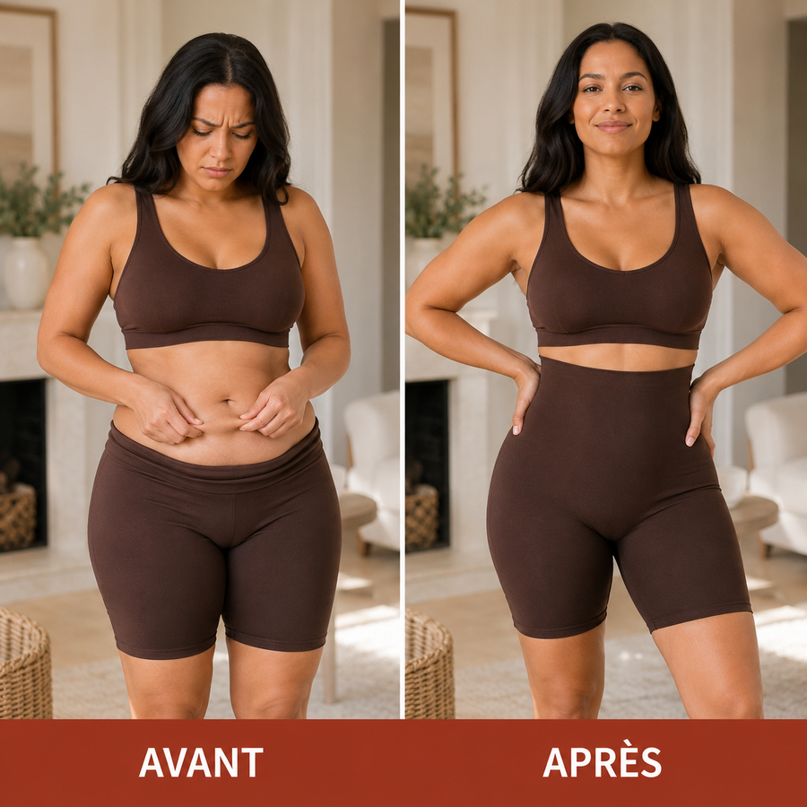 TailleFit™ — Shorty gainant ventre plat